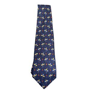 Robert Talbot Best of Class Blue Floral design Silk Tie